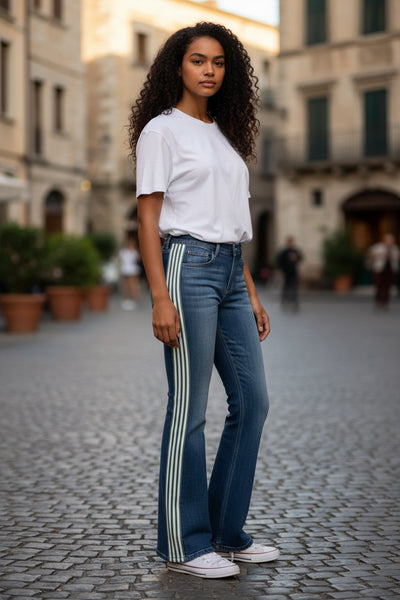 Denim Detailed with Stripes