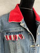 Red Plaid Plus Denim-8