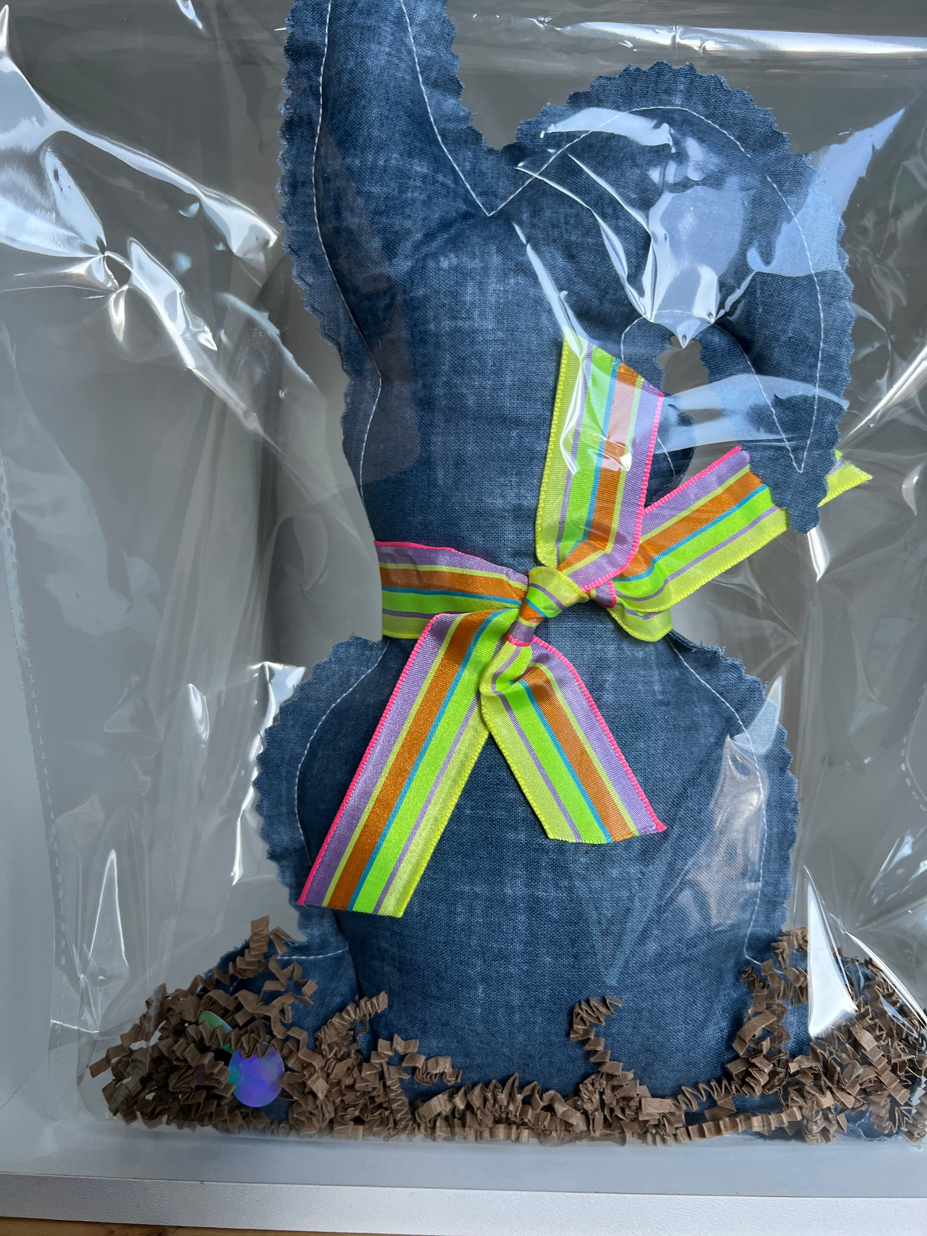 Buy blue-chambray Easter Bunny Arrives 🐇