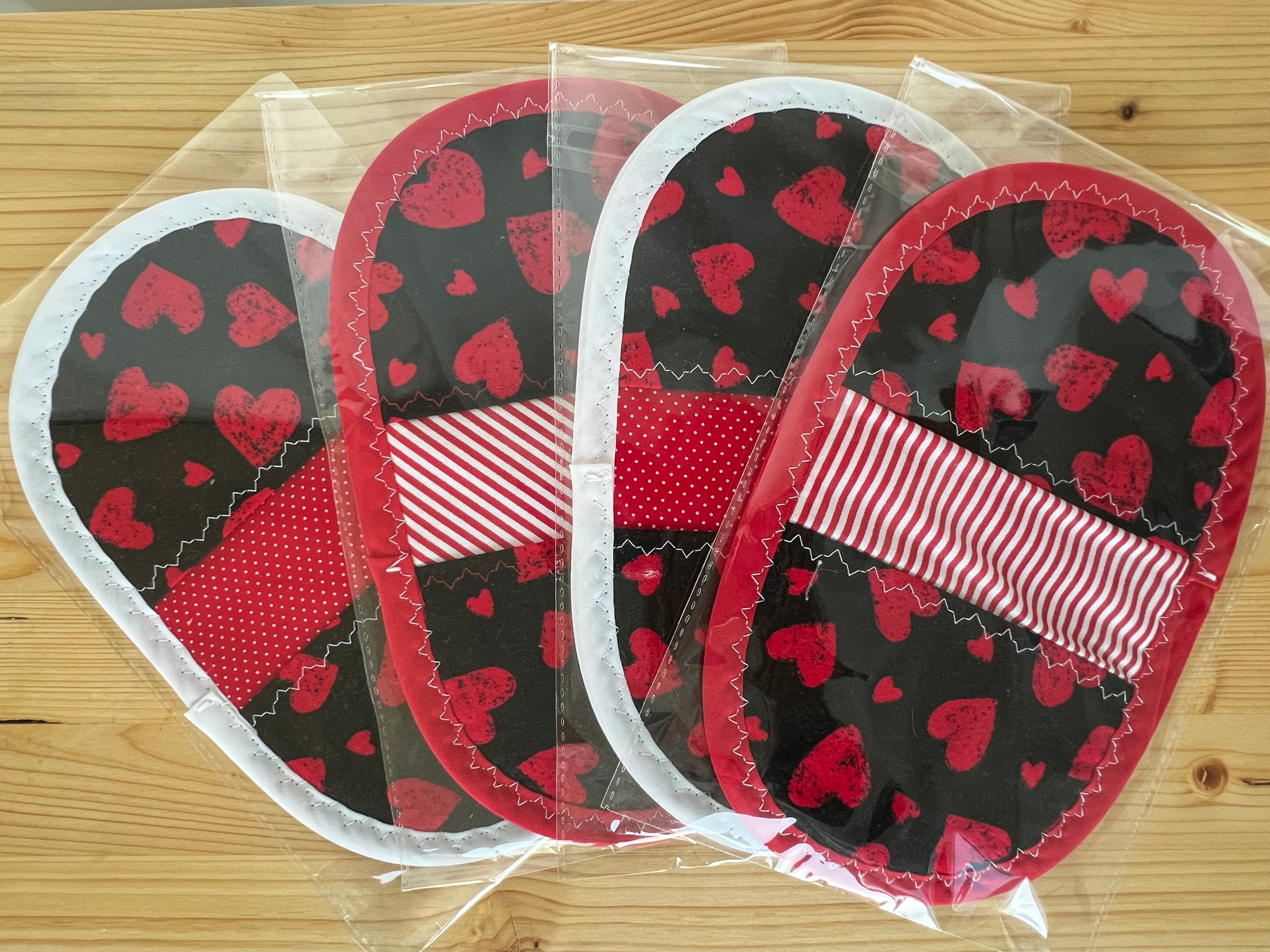 Buy black-with-red-hearts Cool Fingers - Valentine&#39;s Baker&#39;s Delight