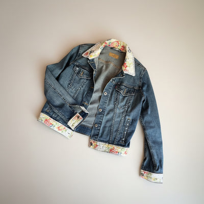 Denim Jacket Quilted Accents - 0
