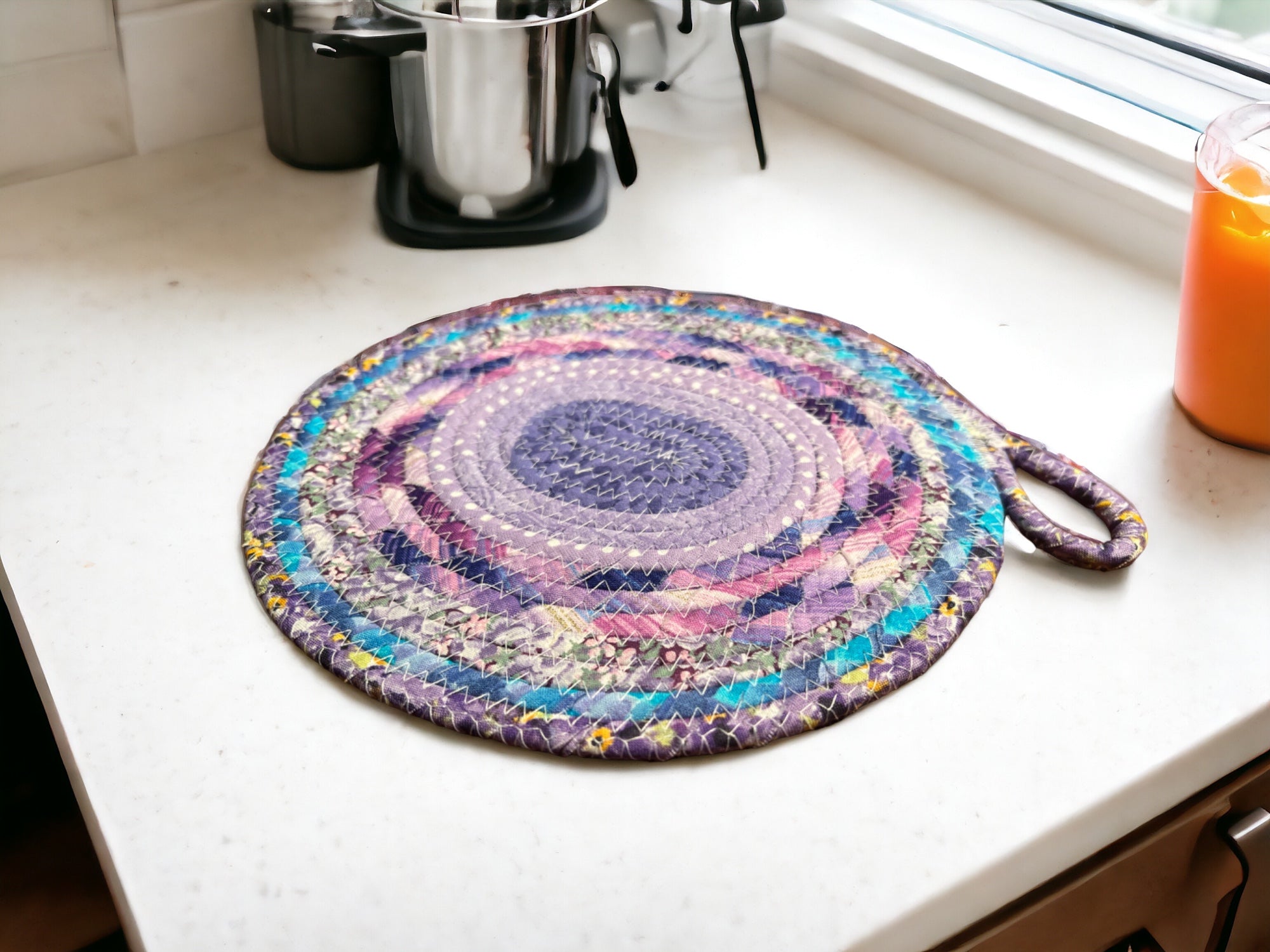 Buy purple-w-bright-blue-8x10 Trivets 8&quot;x10&quot;