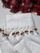 Beaded Baby Socks - Christmas-3