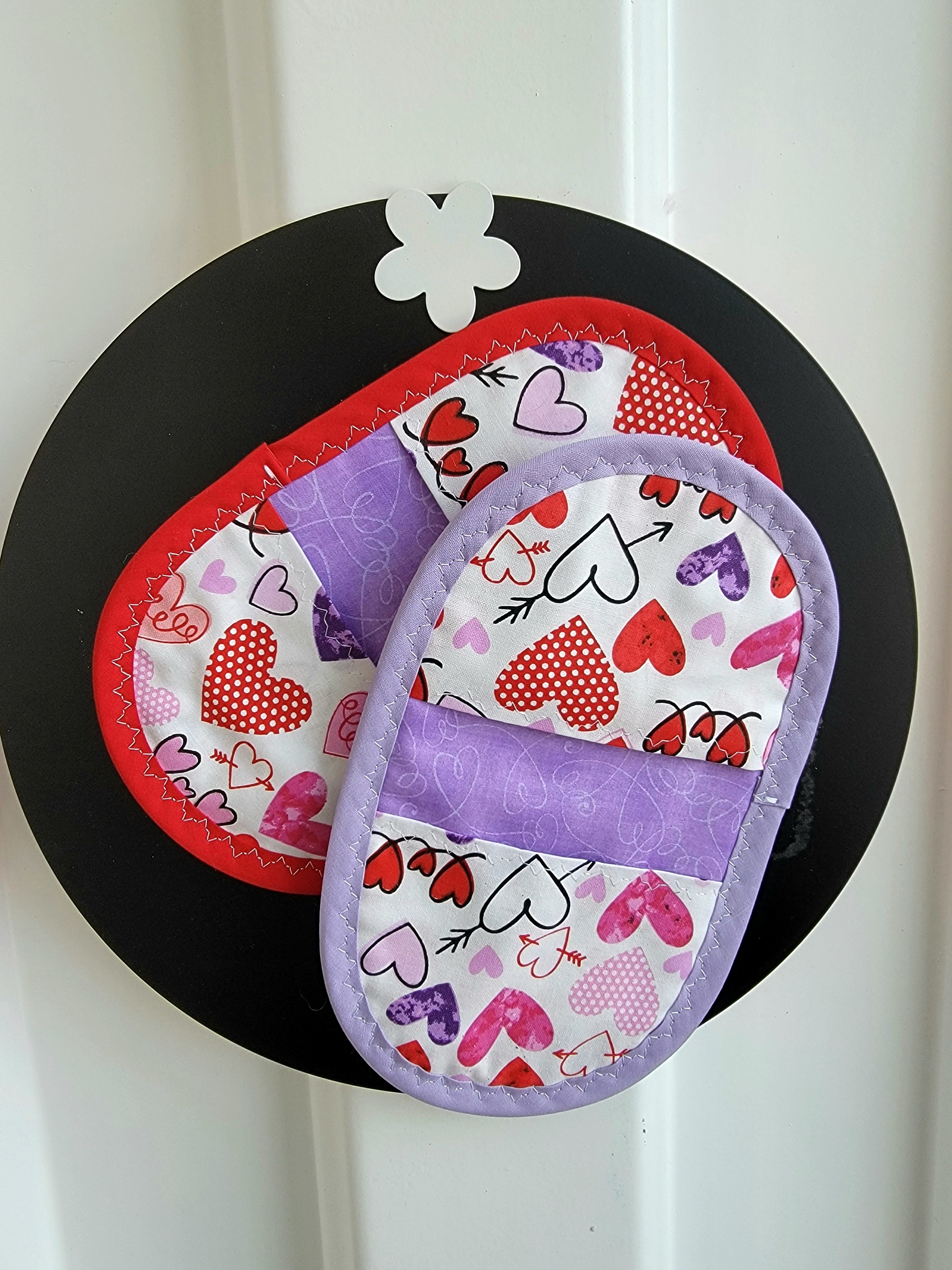 Buy red-hearts-with-purple-and-or-red-trim Cool Fingers - Valentine&#39;s Baker&#39;s Delight