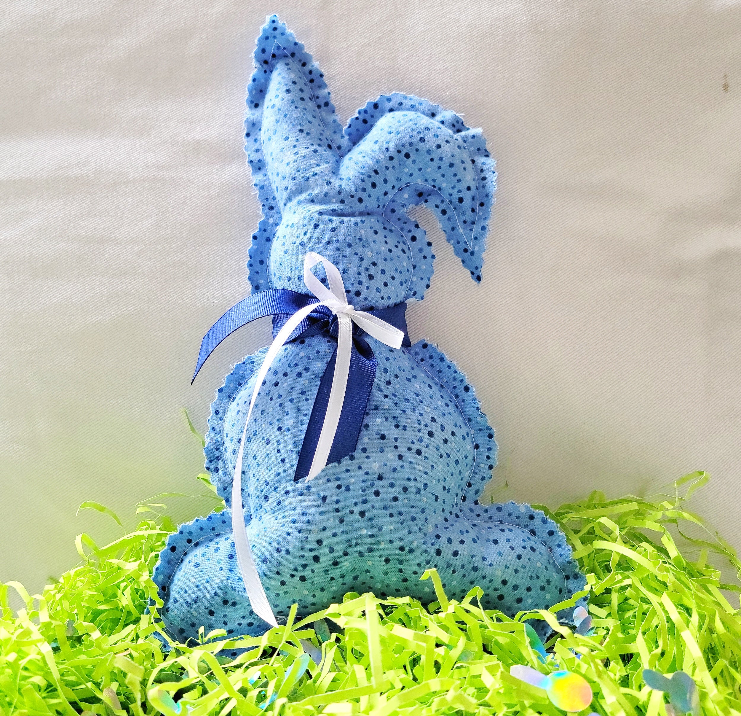 Buy light-blue-polka-dots Easter Bunny Arrives 🐇