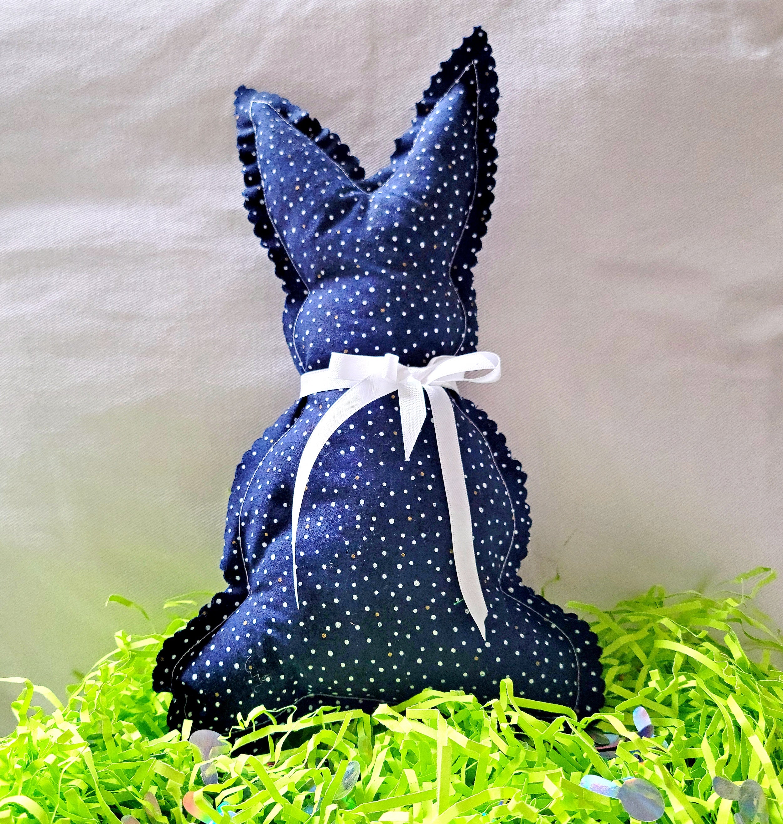 Buy navy-white-polka-dot Easter Bunny Arrives 🐇