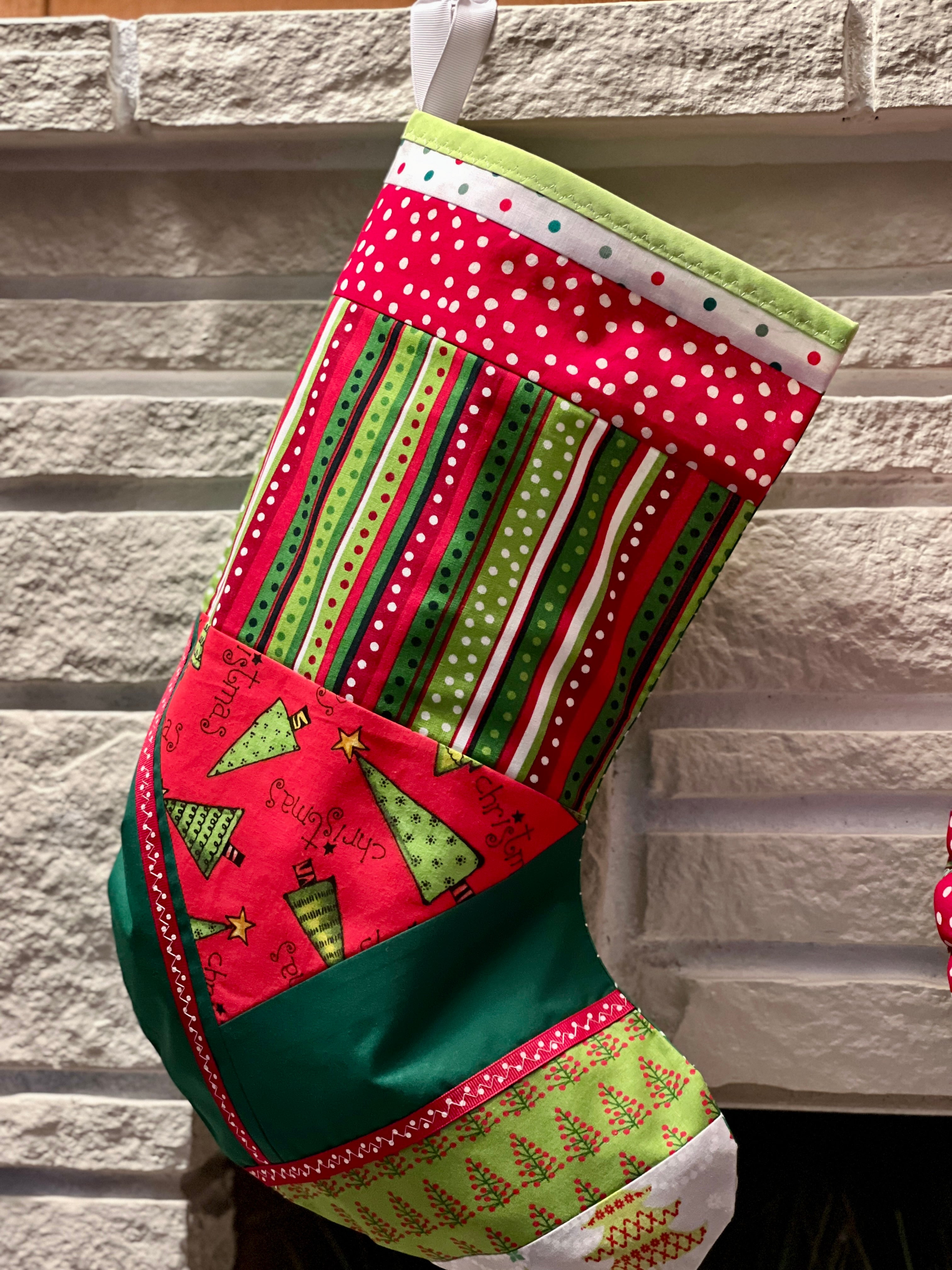 Buy christmas-green-stripes Christmas Stocking