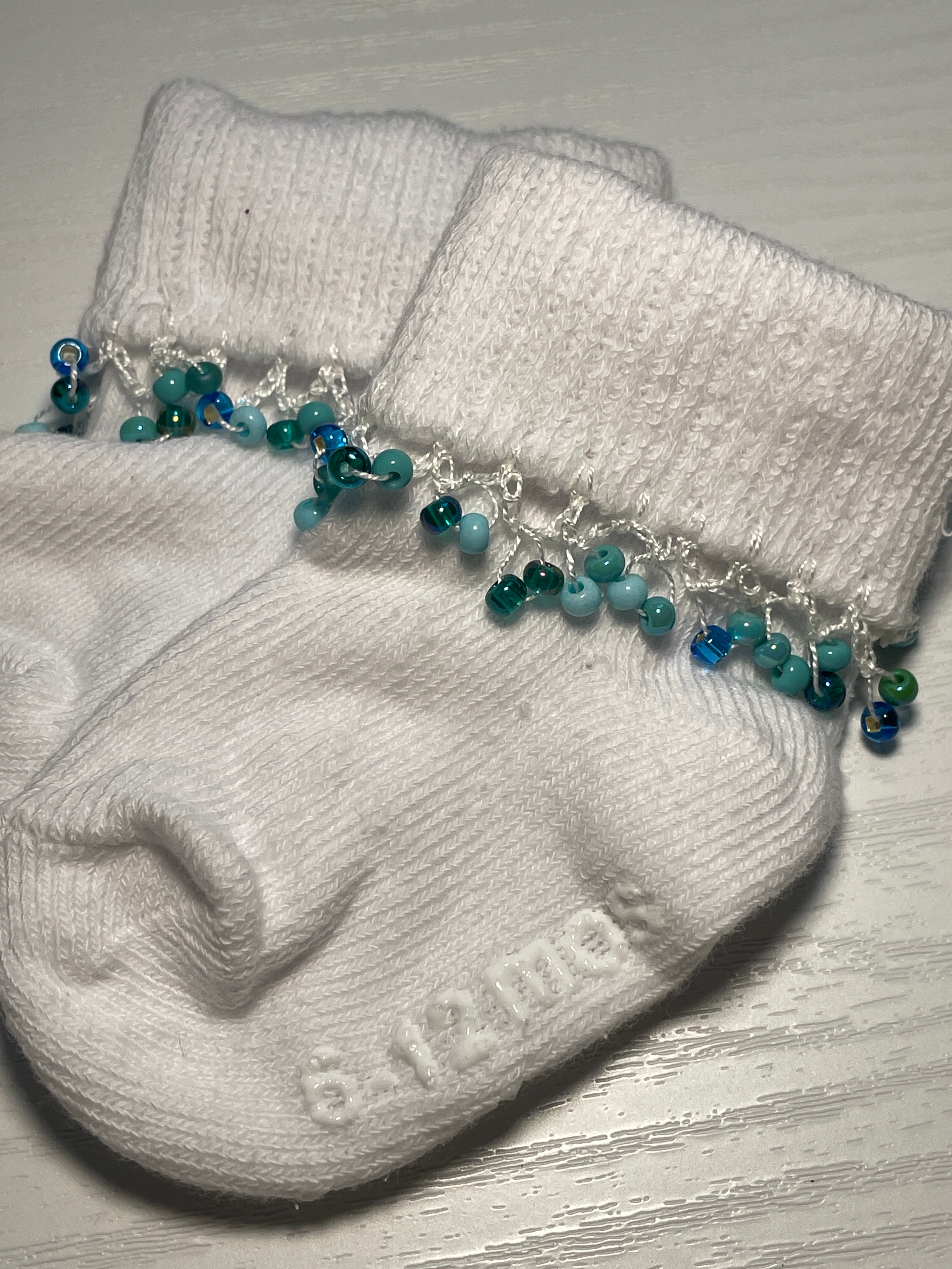 Beaded Baby Socks